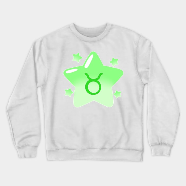 Astrological Sign Star - Taurus Crewneck Sweatshirt by leashonlife